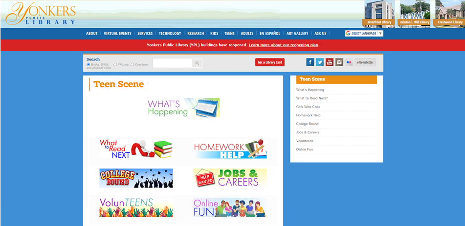 lib web page